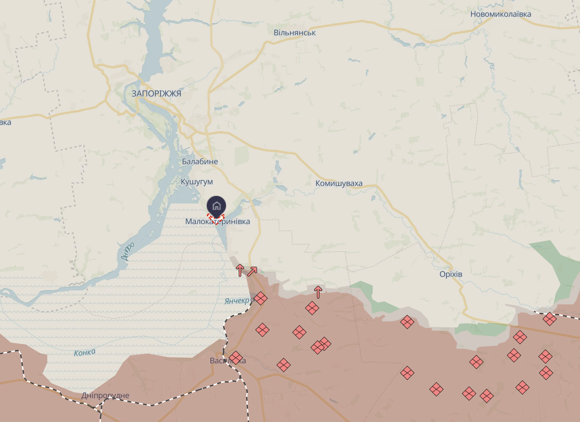 Российские войска на Запорожском направлении пытаются обойти позиции ВСУ